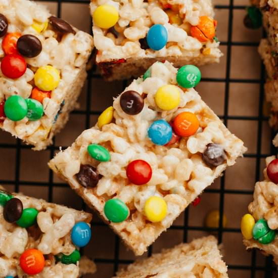 m&m rice krispie treats - Recipe photo by alpineella
