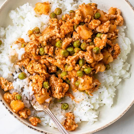 Ground Turkey w Potatoes and Peas - Recipe photo by Skinnytaste