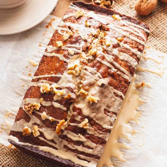 Coffee and Walnut Loaf - Recipe photo by PastryWishes