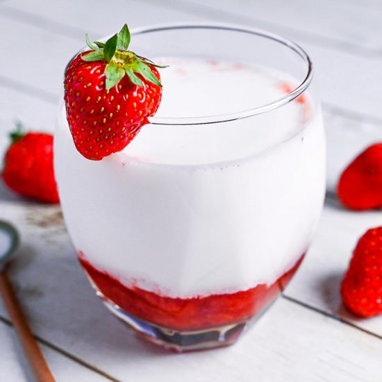 Japanese Strawberry Milk - Recipe photo by Sudachi Recipes
