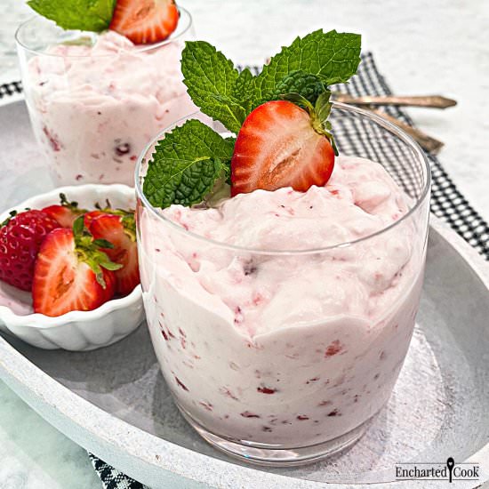 Strawberry Fool - Recipe photo by Encharted Cook