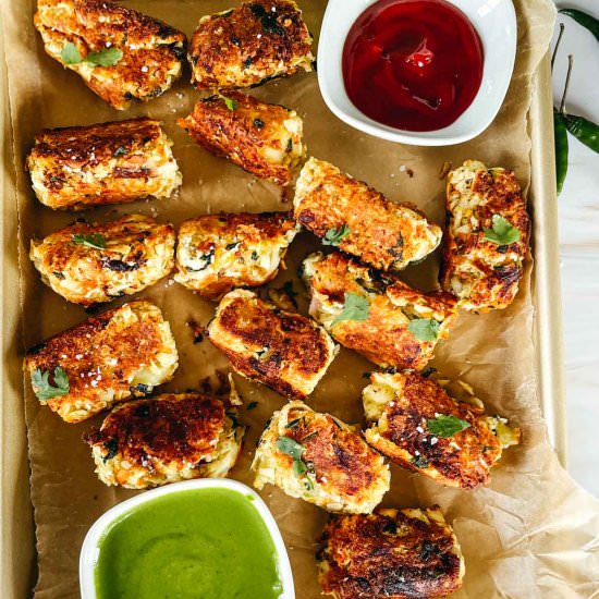 Paneer Tikka Tater Tots - Recipe photo by Sweet Simple Masala