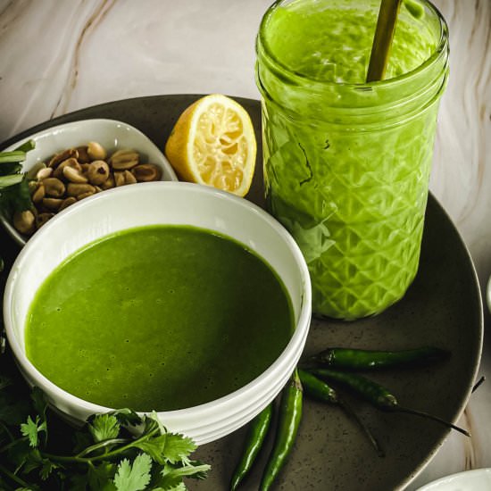 Cilantro Coconut Chutney - Recipe photo by Sweet Simple Masala