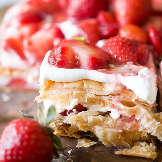 Giant Strawberry Shortcake Dessert - Recipe photo by sipandsanity