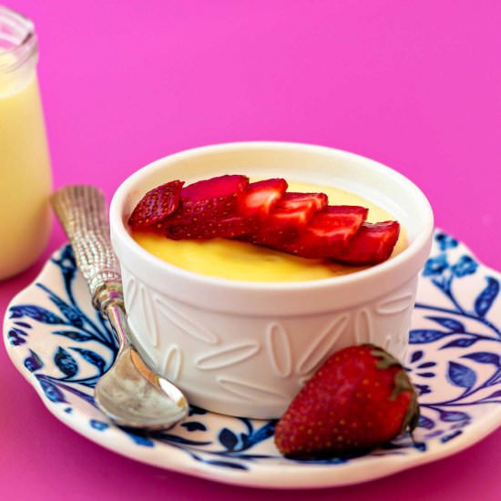 Creamy Lemon Pudding - Recipe photo by onlinepastrychef