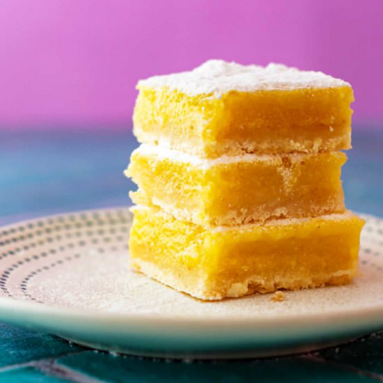 Perfect Lemon Bars - Recipe photo by onlinepastrychef