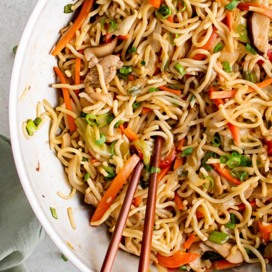 Yakisoba - Recipe photo by theforkedspoon