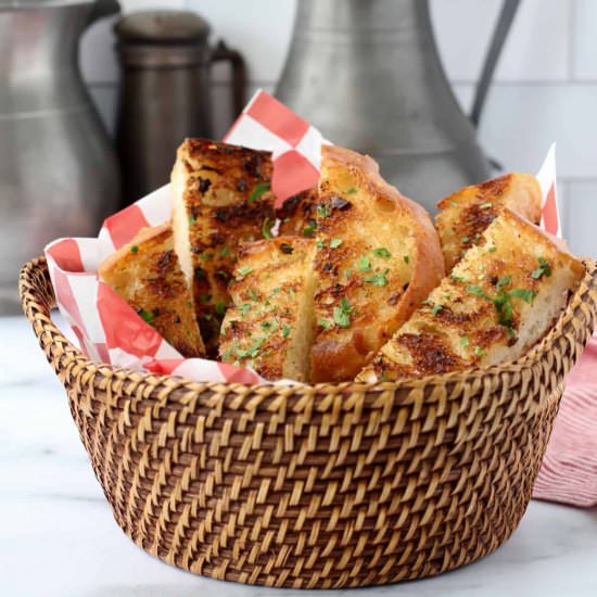 Homemade Ciabatta Garlic Bread - Recipe photo by karenskitchenstories