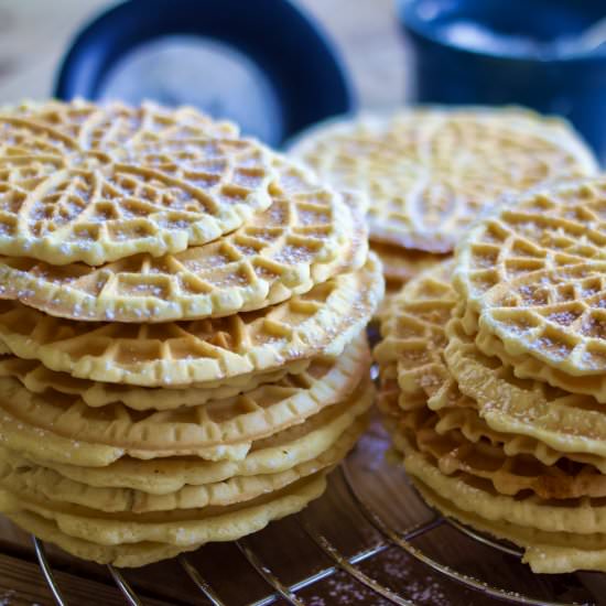 Lemon Pizzelle Cookies - Recipe photo by lanebakery