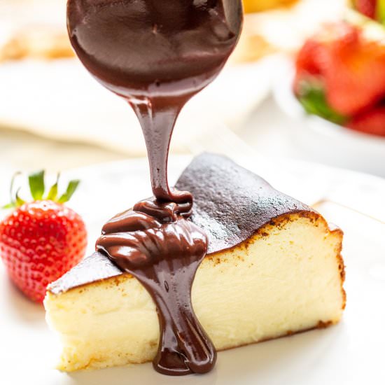 Burnt Basque Cheesecake - Recipe photo by Savingroomfordessert