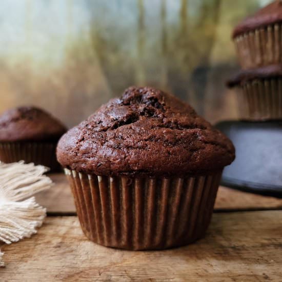 Chocolate Zucchini Muffins - Recipe photo by WhiskingWolf