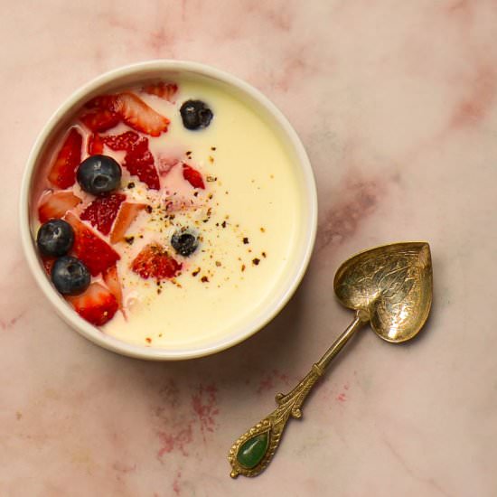 No-Bake Lemon Custard - Recipe photo by Blue Cayenne
