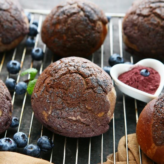 Poppy Seed Buns with Blueberry Craq - Recipe photo by angiesrecipes