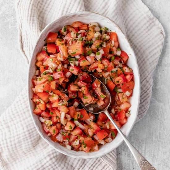 Chunky Salsa Recipe - Recipe photo by The Real Food Geek