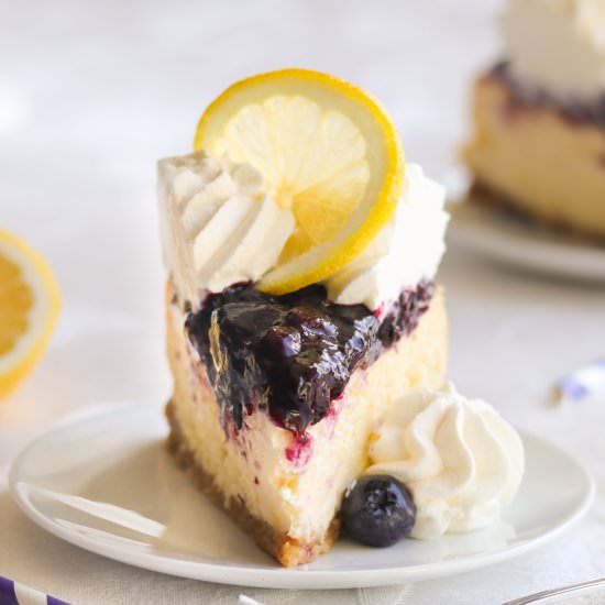 Lemon Blueberry Cheesecake - Recipe photo by A baJillian Recipes