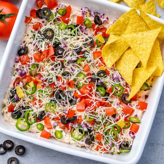 Easy Taco Dip Recipe - Recipe photo by healthyfitnessmeals
