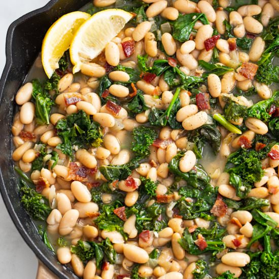 Greens and Beans - Recipe photo by TheCozyCook