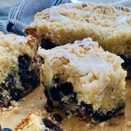 Fresh Blueberry Muffin Cake - Recipe photo by amycaseycooks