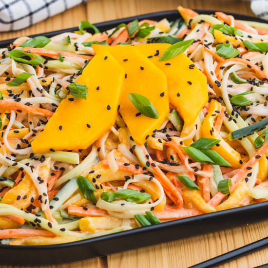 Kani Salad with Mango - Recipe photo by dishnthekitchen