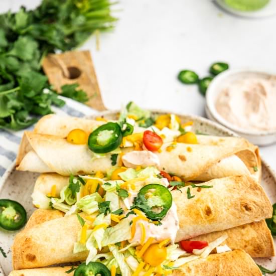 Air Fryer Chicken Flautas - Recipe photo by myeverydaytable
