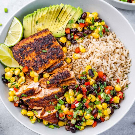 SOUTHWEST SALMON BOWLS - Recipe photo by healthyfitnessmeals