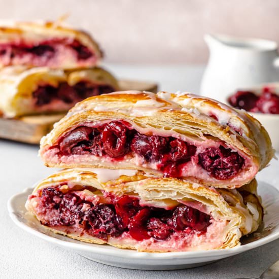 Sweet Cream Cheese Cherry Danish - Recipe photo by allweeat