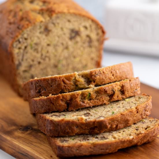 Banana Zucchini Bread - Recipe photo by BeyondtheCoop