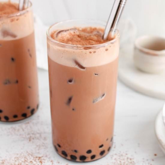 Chocolate Boba (Bubble Tea) - Recipe photo by plantbasedjess