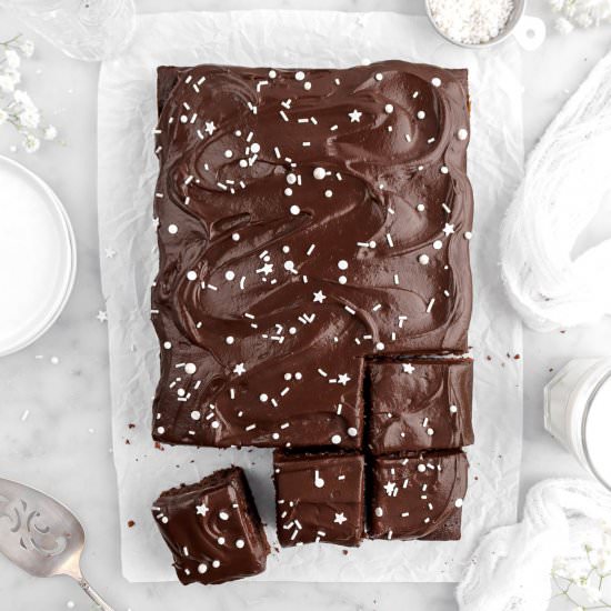 Old Fashioned Chocolate Sheet Cake - Recipe photo by bakerstable