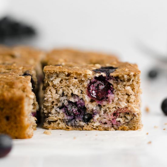 Blueberry Oatmeal Snack Cake - Recipe photo by foods for the soul