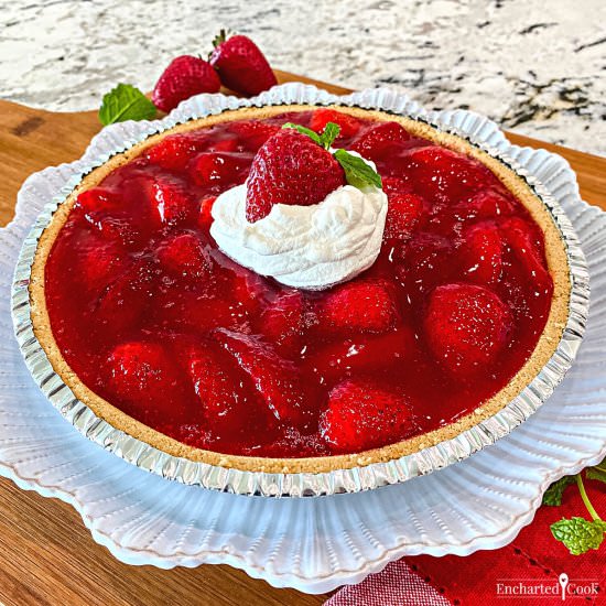 Fresh Strawberry Pie - Recipe photo by Encharted Cook