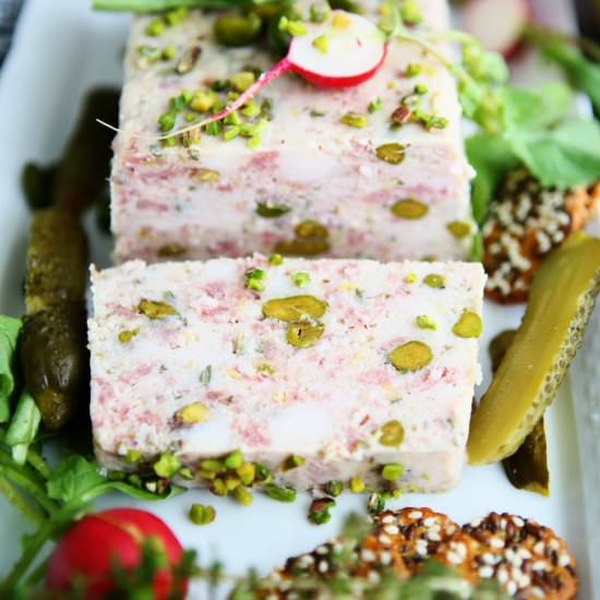 Chicken, Pork and Pistachio Terrine - Recipe photo by angiesrecipes