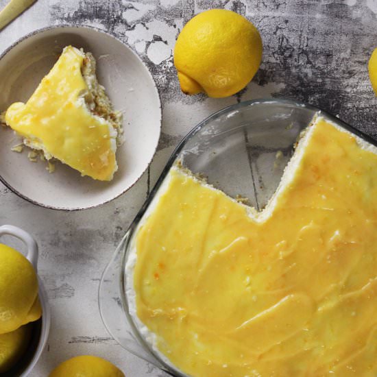 Lemon tiramisu - Recipe photo by hornoMX