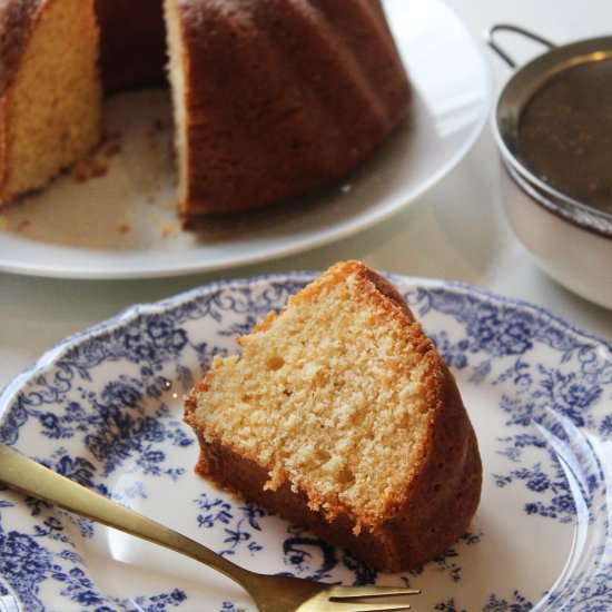 White chocolate pound cake - Recipe photo by hornoMX