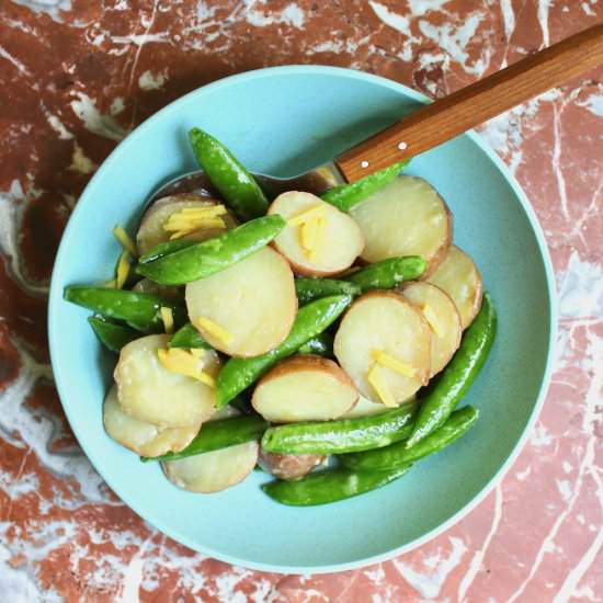 Sugar Snap Potato Salad - Recipe photo by the good eats co