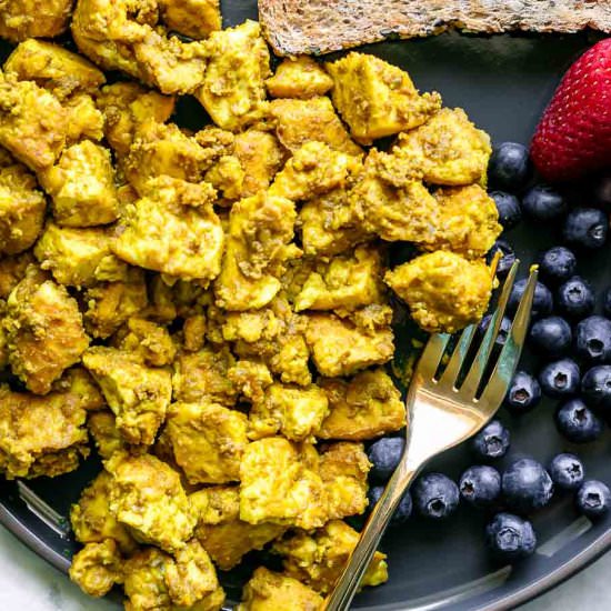 Vegan Tofu Scramble - Recipe photo by forkintheroad