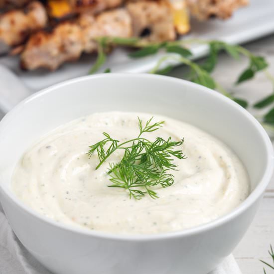 Yogurt Sauce for Chicken - Recipe photo by biscuitsandburlap