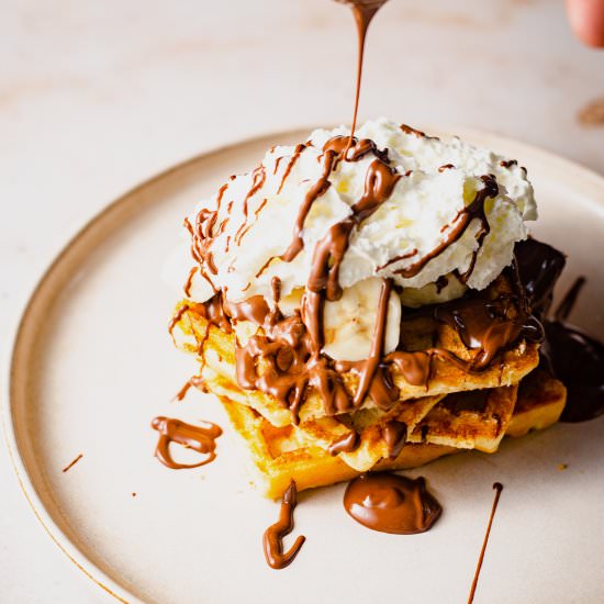 Best Nutella Waffles – Easy Recipe - Recipe photo by tiffinandteaofficial