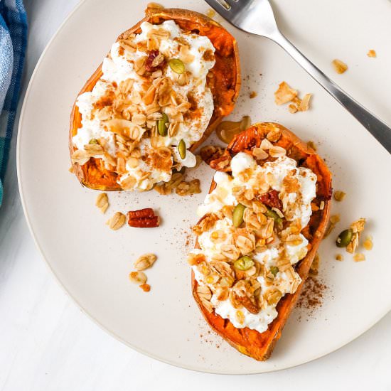 Cottage Cheese Sweet Potatoes - Recipe photo by toaster oven love