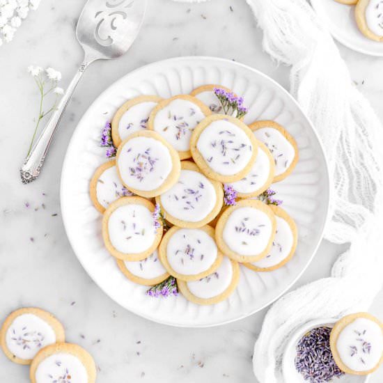 Lavender Shortbread Cookies - Recipe photo by bakerstable