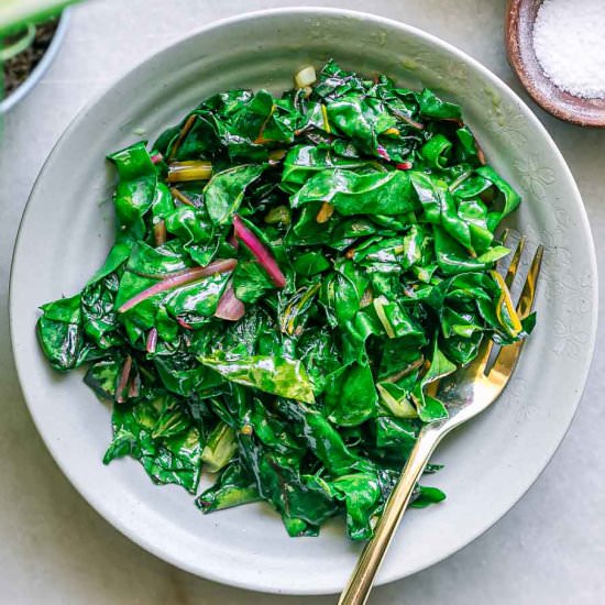 Sautéed Swiss Chard - Recipe photo by forkintheroad