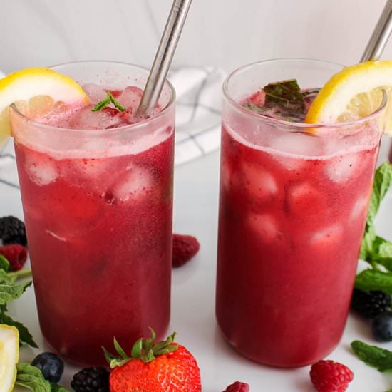 Berry tonic - Recipe photo by plantbasedjess