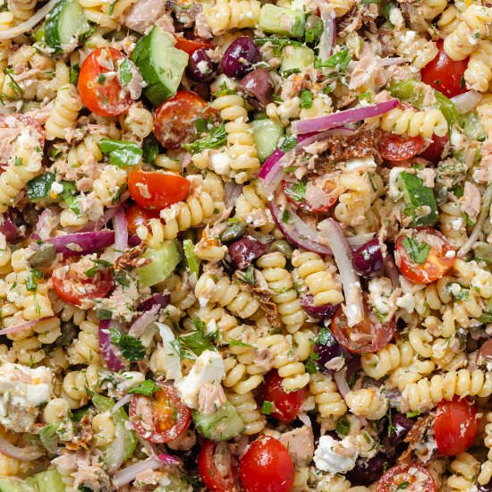 Healthy Tuna Pasta Salad - Recipe photo by thehealthfulideas