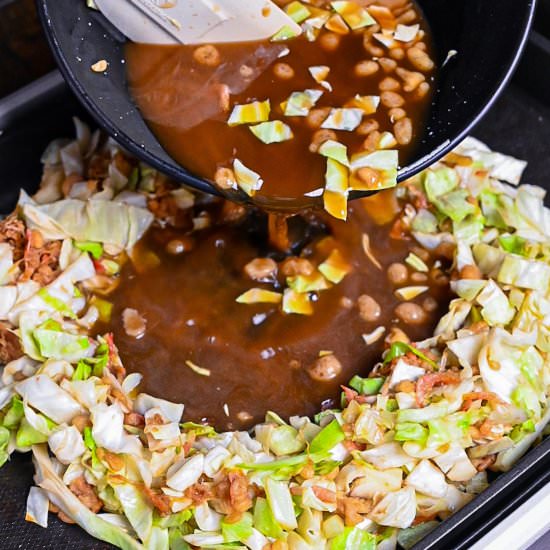 Monjayaki (Teppan Fried Batter) - Recipe photo by Sudachi Recipes