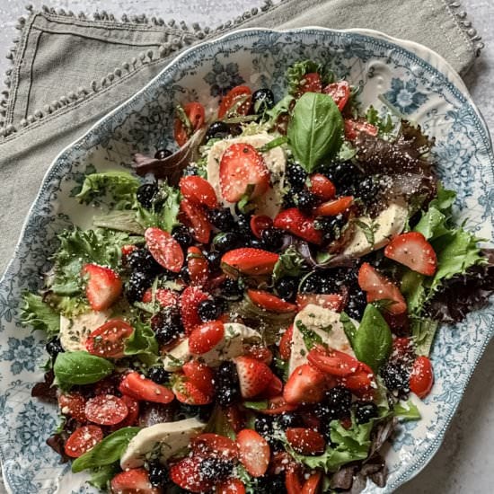 Strawberry Blueberry Salad - Recipe photo by NotEntirelyAverage