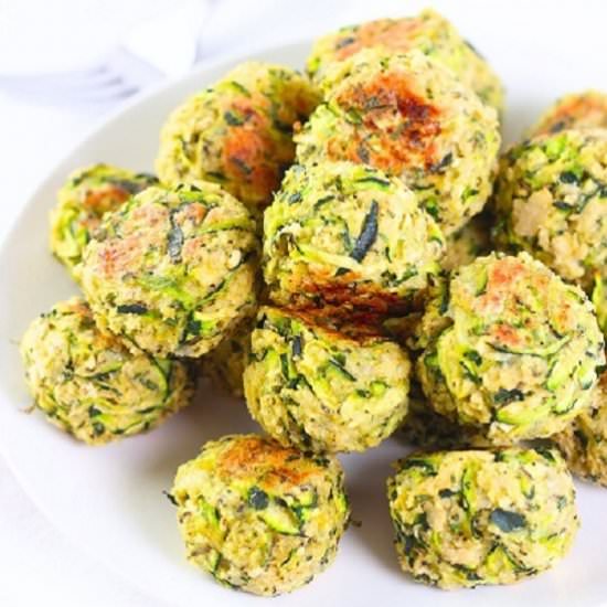 easy baked zucchini balls - Recipe photo by nowcookthis