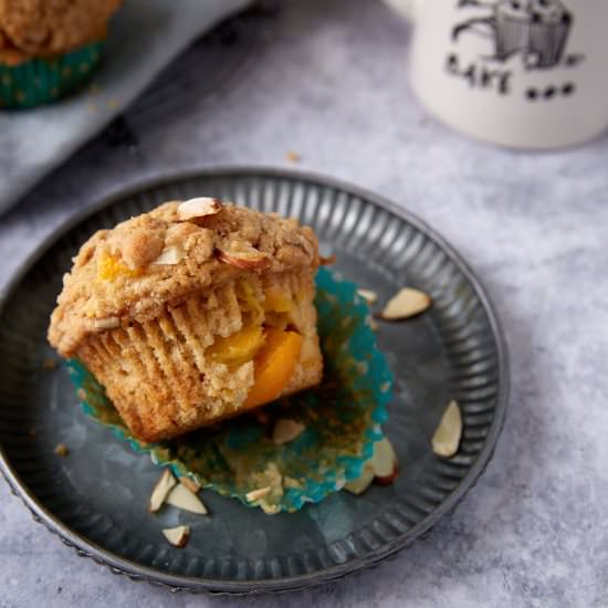 Bakery Style Peach Muffins - Recipe photo by Barbara Curry