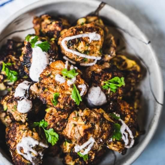 Turkey Zucchini Meatballs for Two - Recipe photo by Our Table 4 2