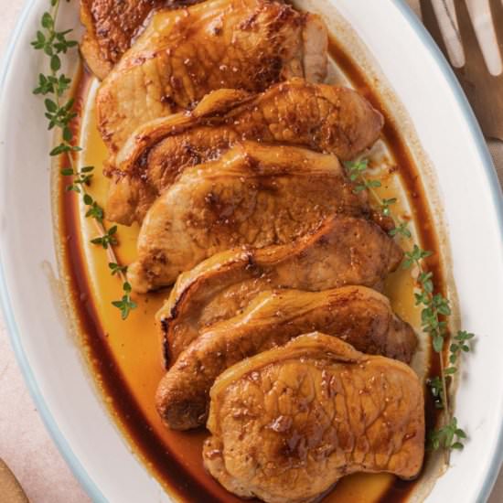 Thin Sliced Pork Chops - Recipe photo by debsdailydish