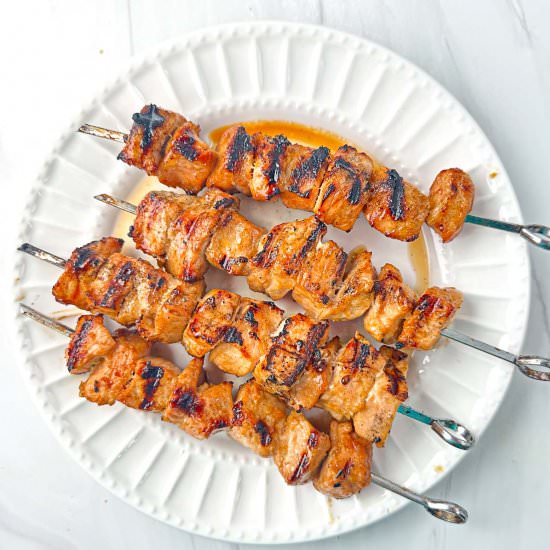 Orange Ginger Pork Kebab Marinade - Recipe photo by MyLifeCookbook